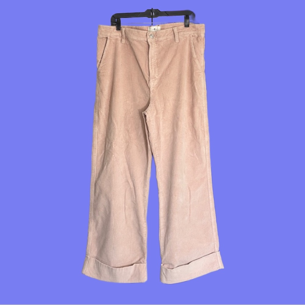 7 For All Mankind Women's Pink Corduroy Trousers